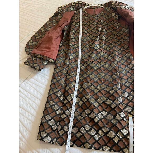 Vintage Fashions by Lee Jordan New York Sheath Dress with jacket real fur collar - Picture 7 of 16